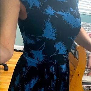 Cute midi pencil dress with ruffle overlay